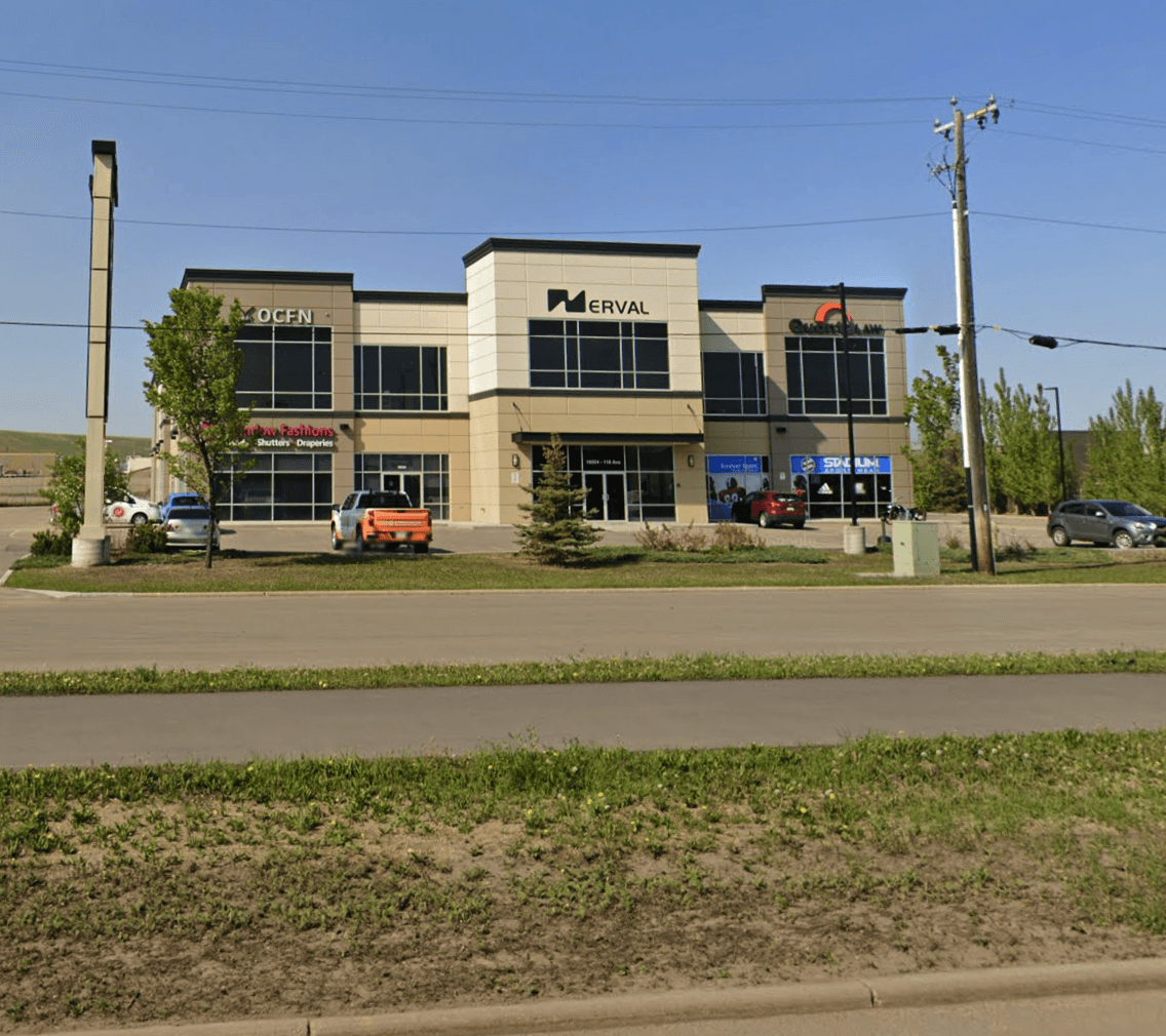 Building seen from 118 Avenue NW